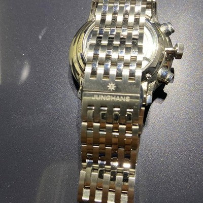 JUNGHANS CHRONOGRAPH CHRONOSCOPE MEN'S WRISTWATCH ROUND FACE STAINLESS STEEL