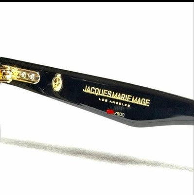 JACQUES MARIE MAGE AVA SUNGLASSES ECLIPSE BLACK GOLD 500 LTD CIRCA COLLECTION