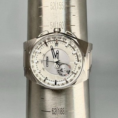 CITIZEN SATELLITE WAVE F100 T021085 ECO DRIVE TITANIUM RADIO CONTROLLED WATCH