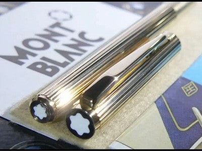 Montblanc Noblesse 1147 Fountain Pen Gold Plated EF Used Rare w Docs From Japan
