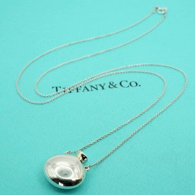 TIFFANY & CO. PERFUME BOTTLE NECKLACE SILVER 925 REFRESHED EXCELLENT+++++