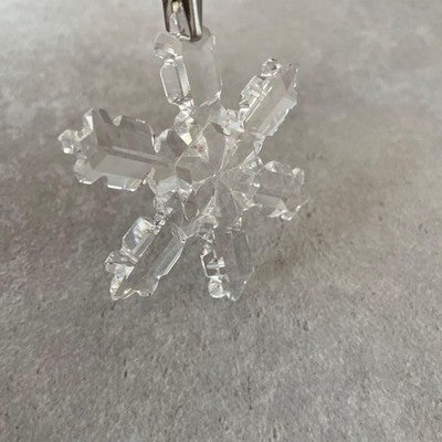 SWAROVSKI 1992 CHRISTMAS SNOWFLAKE CRYSTAL ORNAMENT WITH BOX RARE GOOD LIMITED