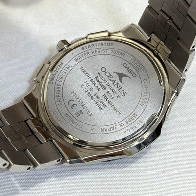 CASIO OCEANUS OCW-S5000E-1AJF MANTA SOLAR RADIO TITANIUM WATCH BLACK DIAL