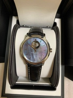 RAYMOND WEIL 2227 AUTOMATIC OPEN HEART WATCH MOP DIAL BOX PAPERS SWISS