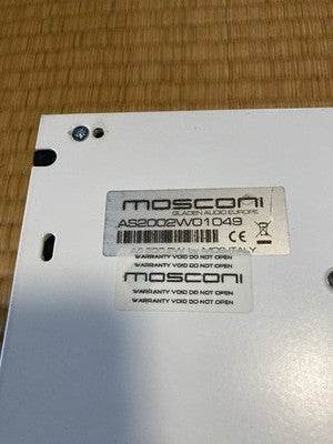MOSCONI AS 200.2 2-CHANNEL CLASS AB POWER AMPLIFIER WHITE WORKING USED JAPAN
