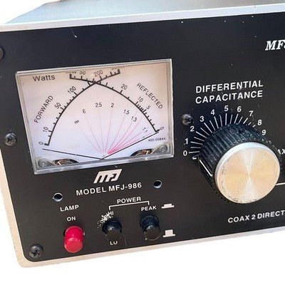 MFJ-986 3KW ROLLER INDUCTOR HF ANTENNA TUNER USED AS IS