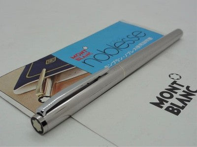 Montblanc Noblesse No 1122 Fountain Pen Silver EF Buffed Finish Used From Japan