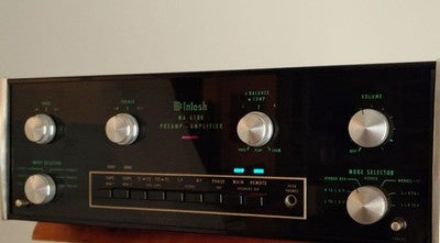 MCINTOSH MA6100 VINTAGE INTEGRATED AMPLIFIER SERVICED W/ CASE MANUAL TESTED