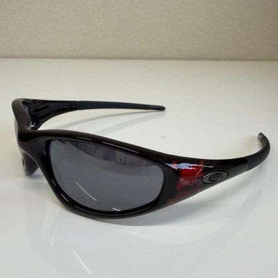 OAKLEY NEW STRAIGHT JACKET BLOOD SKULL BLACK IRIDIUM RARE STRETCH SKULL LOGO BOX