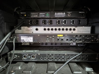 GUITAR RACK SYSTEM ROLAND GP-100 DIGITECH S200 KORG DTR-1 W/ 6U CASE FROM JAPAN