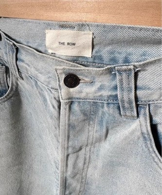 THE ROW BURT COTTON DENIM JEANS ICE BLUE MEN SIZE 30 MADE IN JAPAN USED