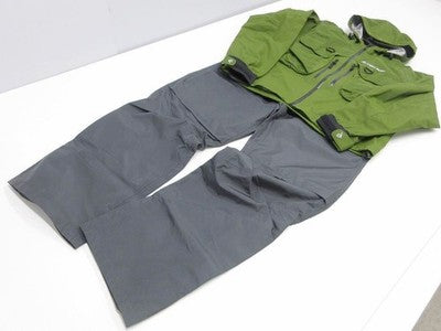 ANGLERS DESIGN STRETCH WADING RAIN JACKET PROTECTION RAINPANTS LL EXCELLENT+++++