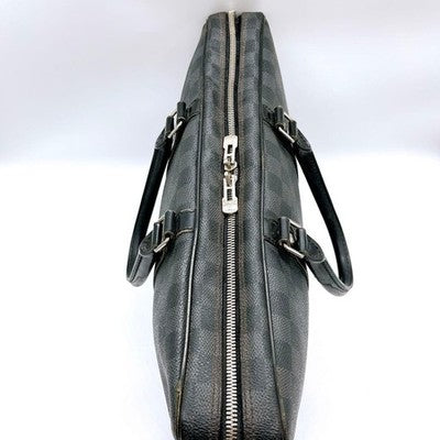 LOUIS VUITTON BRIEFCASE PORTE DOCUMENT VOYAGE N41125 DAMIER GRAPHITE BLACK GRAY