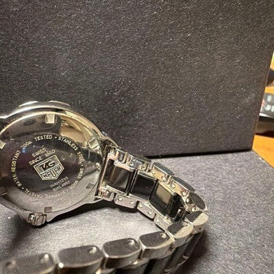 TAG HEUER WAH1210 FORMULA 1 BLACK DIAL WATCH UNTESTED FOR REPAIR WITH BOX AS IS