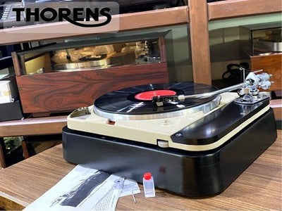 THORENS TD124 TURNTABLE SME 3009 S2 TONEARM SYSTEM VINTAGE WORKING FROM JAPAN