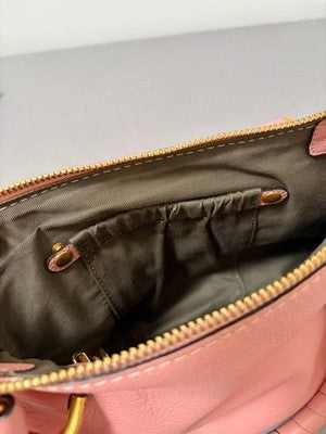 CHLOE MARCIE 2-WAY BAG CHC17WS9281616L5 COWHIDE LEATHER FALLOW PINK USED