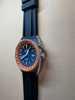 GLYCINE AIRMAN SST06 PUMPKIN REF 3856 LIMITED 600 OVERHAULED 2025 WATCH BOX SET