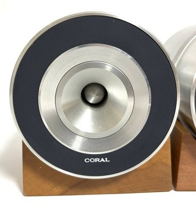 CORAL H-100 8 OHM HORN TWEETER PAIR WITH BASE WORKING & TESTED JP