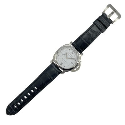 PANERAI PAM01271 LUMINOR MARINA QUARANTA MEN'S WATCH WHITE SS/LEATHER STRAP