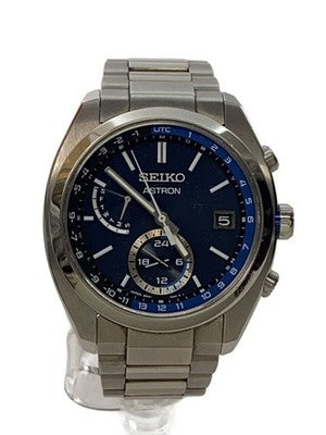 SEIKO 8B63-0BA0 CASE SIZE 5.1 ×4.4CM WRIST SIZE 16.5CM WATCH NAVY BLUE W/ BOX
