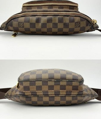 LOUIS VUITTON N51172 DAMIER MELVILLE BUMBAG BODY WAIST BAG AUTHENTIC PVC LEATHER