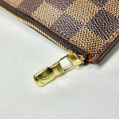 LOUIS VUITTON N62656 DAMIER EBENE POCHETTE CLES COIN PURSE KEY CASE BROWN