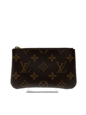 LOUIS VUITTON POCHETTE CLÉ M13559 CARD KEY CASE BROWN MONOGRAM LEATHER