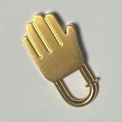 HERMES 2002 LIMITED EDITION HAND CADENA GOLD BAG CHARM MARGIELA ERA RARE