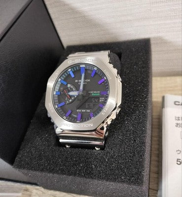 CASIO G-SHOCK GM-B2100PC-1AJF FULL METAL BLUE PURPLE ACCENT BLUETOOTH SOLAR