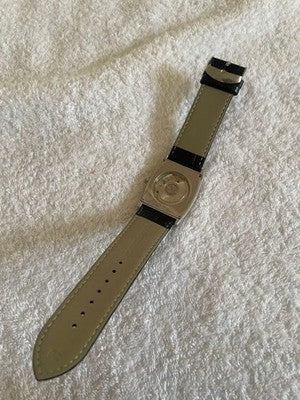 HAMILTON MOUNT VERNON H29515733 XL AUTOMATIC BLACK LEATHER WATCH UNUSED