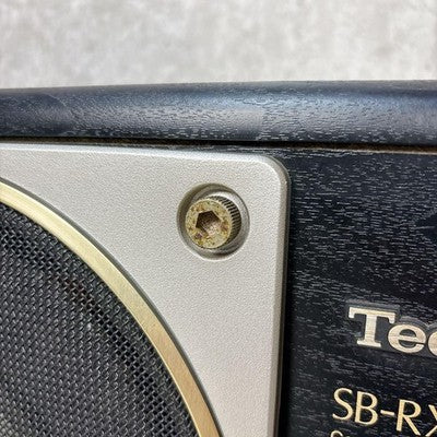 TECHNICS SB-RX30 COAXIAL FLAT SPEAKER SYSTEM PAIR BOOKSHELF HORIZONTAL BLACK