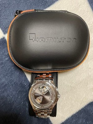 HAMILTON JAZZMASTER OPEN HEART AUTO 40MM H32565185 GRAY DIAL STAINLESS STEEL
