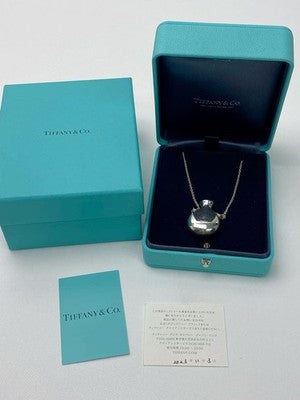 TIFFANY & CO ELSA PERETTI BOTTLE NECKLACE SV925 SILVER LONG CHAIN SPAIN BOX RARE