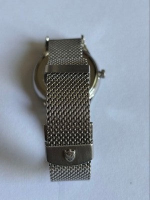DUFA WEIMAR GMT DF-9006 QUARTZ WATCH MADE IN GERMANY GRAY DIAL GOOD CONDITION