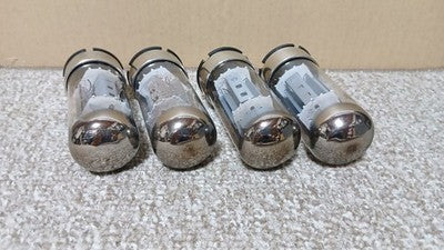 LUXMAN 8045G VACUUM TUBES SET OF 4 QUAD TESTED WORKING NO. 10605 JAPAN