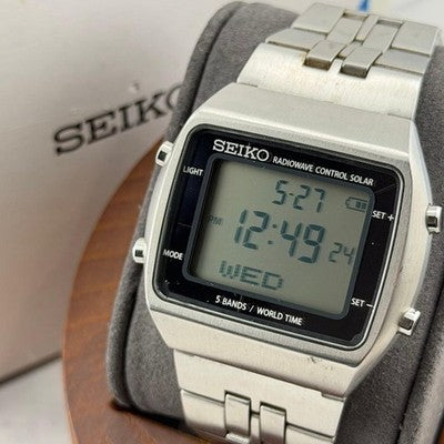 SEIKO S760-0AA0 SBPG001 SOLAR WRISTWATCH 38MM WORKING RARE JAPAN