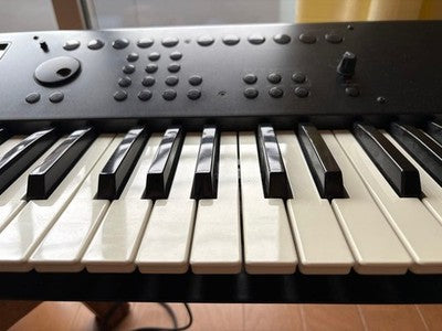 KORG M50 61 KEY SYNTHESIZER WORKSTATION KEYBOARD W PEDAL AC ADAPTER TESTED