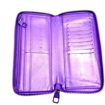 LOUIS VUITTON M81636 TAURILLON MONOGRAM PURPLE ZIPPY VERTICAL WALLET
