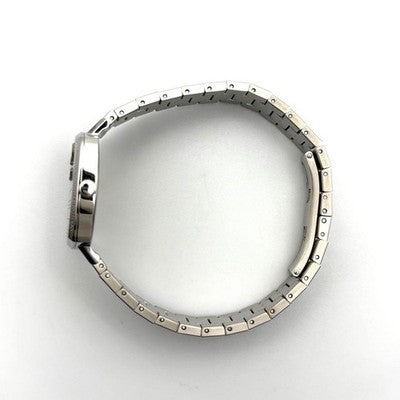 GUCCI GRIP 157.5 QUARTZ DATE GG LOGO SILVER DIAL BRACELET LADIES WATCH BOXED