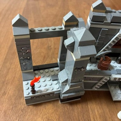 LEGO 9473 LORD OF THE RINGS MORIA MINE SET ONLY NO MINIFIGS W INSTRUCTIONS