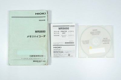 HIOKI MR8880 MEMORY HICORDER W MR9000 PRINTER 4CH 8LOGIC CF USB JAPAN