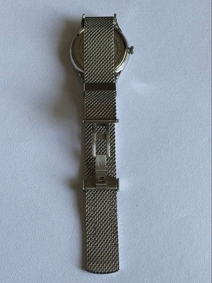DUFA WEIMAR GMT DF-9006 QUARTZ WATCH MADE IN GERMANY GRAY DIAL GOOD CONDITION