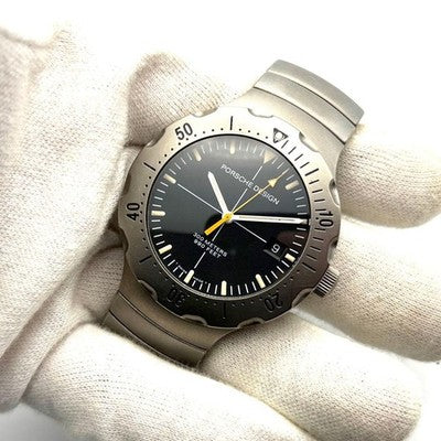 PORSCHE DESIGN ETERNA TITANIUM AT 6501.10 OVERHAULED AUTOMATIC MENS WATCH SWISS