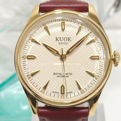 KUOE KYOTO ROYAL SMITH 90-006 AUTOMATIC WATCH MIYOTA 9039 WAFFLE DIAL