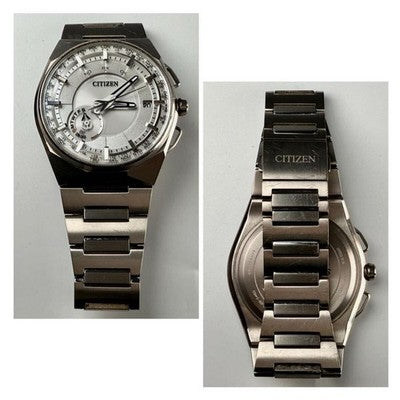 CITIZEN SATELLITE WAVE F100 T021085 ECO DRIVE TITANIUM RADIO CONTROLLED WATCH