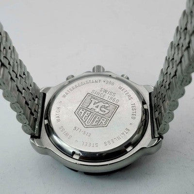 TAG HEUER FORMULA 1 CHRONOGRAPH 571.513 BLACK DIAL QUARTZ MEN'S WATCH VINTAGE