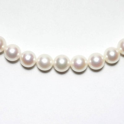 MIKIMOTO AKOYA PEARL NECKLACE, 6.5-6.8MM, 45CM, 14K WHITE GOLD FASHION JEWELRY