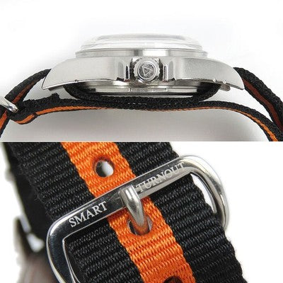 WMT WATCHES RM1950 AUTOMATIC VINTAGE STYLE WHITE DIAL NYLON MEN'S WATCH BOX