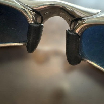OAKLEY X-METAL SERIES JULIET SUNGLASSES RED LENS Y2K SILVER JP VINTAGE