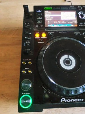 PIONEER CDJ-2000 PROFESSIONAL DJ MULTI PLAYER - E-8709 ERROR CLEAR, NEW CABLES